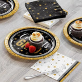 Artstyle Glittered Grad Paper Plates and Napkins Kit, 285 Ct.