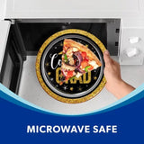 Artstyle Glittered Grad Paper Plates and Napkins Kit, 285 Ct.