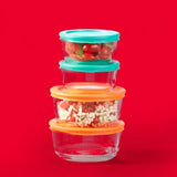 Pyrex Simply Store Glass Food Storage Containers, 30-Piece Set
