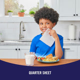 Tear-A-Square Paper Towels, 2 Double Rolls = 4 Regular Rolls, Customizable Sheet Size Paper Towel