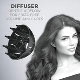 1875 Watt Turbo Hair Dryer, Blue/Black