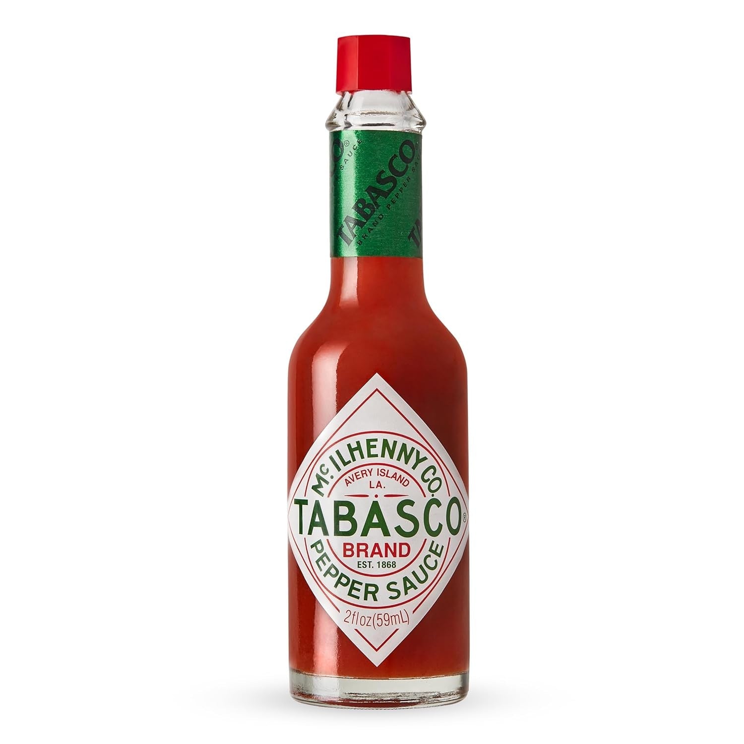 Brand Original Red Pepper Hot Sauce, Medium Heat, Glass Bottle, Classic & Versatile Flavor, Three Simple Ingredients, Great for Dips, Tacos, Eggs, Pizza, Oysters & More, 2 Fl Oz (Pack of 1)
