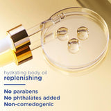 Radiant X Replenishing and Hydrating Body Oil with 1% Lipids, Jojoba Oil, Coconut Oil, & Vitamin E 3.7 Oz