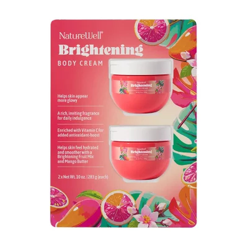 Naturewell Brightening Body Cream, 10 Oz., 2 Pk.