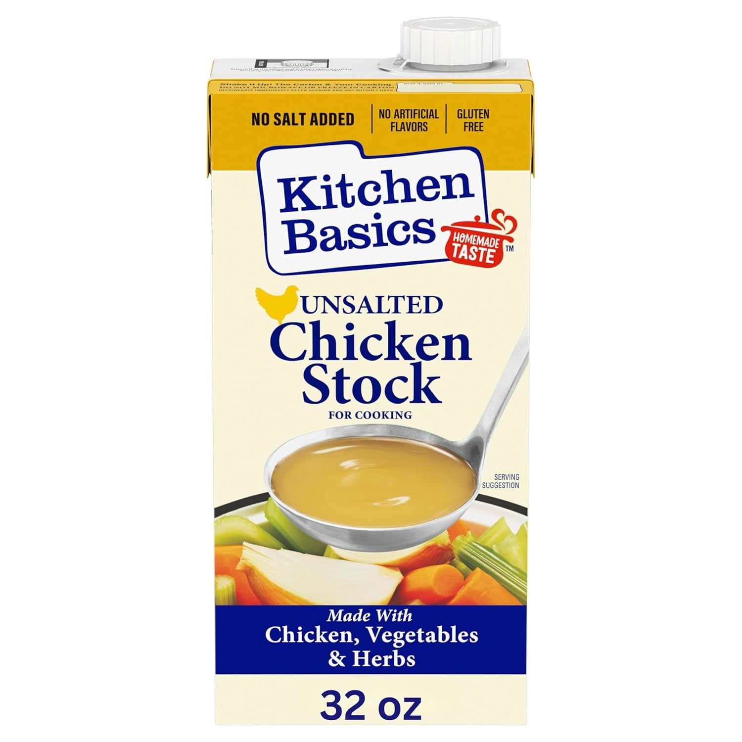 Unsalted Chicken Stock, 32 Fl Oz