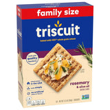 Rosemary & Olive Oil Whole Grain Wheat Crackers, Lunch Snacks, Snack Crackers, Family Size, 12.5 Oz