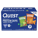 Quest Tortilla Style 18-20G Protein Chip Variety Pack, Chili Lime and Nacho Cheese 14 Ct.
