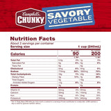 Campbell’S Chunky Soup, Savory Vegetable Soup, 18.8 Oz Can