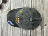 Embroidered Maryland State Flag Hat for Kids Women Men, Washed Black Distressed Denim Baseball Cap Adjustable Dad Hat Unisex