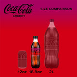 Sugar Cherry Diet Soda Soft Drink, 16.9 Fl Oz, 6 Pack