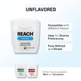 Waxed Dental Floss,Unflavored, Plaque Remover for Teeth, Shred Resistant, Floss Slides Smoothly, Easy to Use, Waxed, Deep Cleaning Teeth, Oral Care, PFAS Free, for Adults & Kids, 1 Pack, 55 Yd
