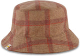 Women'S Bucket hat , Reversible Corduroy and Plaid Packable Travel, Wide Brim Summer Hat