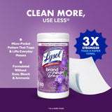 Disinfectant Wipes, Multi-Surface Antibacterial Wipes for Disinfecting, Cleaning Supplies for Home, Bathroom, Kitchen, & Electronics, Lavender & Cotton Blossom Scent, 80 Count