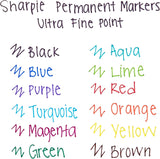 Retractable Permanent Markers, Ultra Fine Point, Black, 2 Count