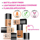 Photo Focus Matte Liquid Foundation Amber Beige, Vegan & Cruelty-Free
