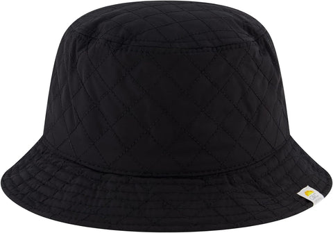 Women's Bucket Hat, Quilted Nylon Packable Travel, Wide Brim Summer Hat