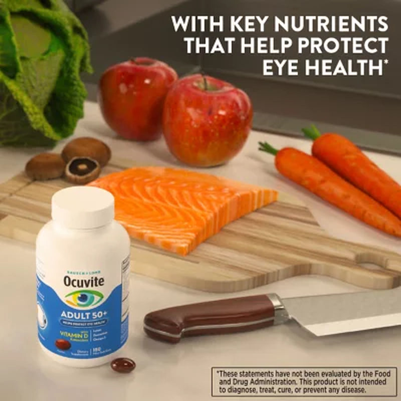 Bausch + Lomb Ocuvite Adult 50+ Eye Supplement Mini Softgels 150 Ct.