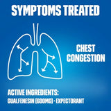Mucinex 12-Hour Chest Congestant & Mucus Relief Tablets, 600 Mg Guaifenesin 120 Ct.