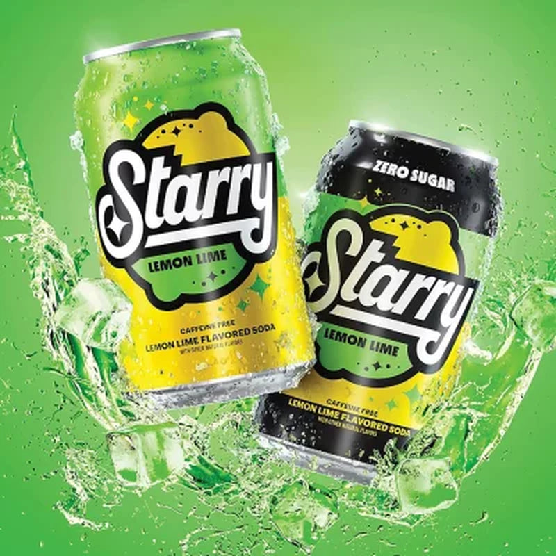 Starry Mini Cans Lemon Lime, 7.5 Fl. Oz., 30 Pk.