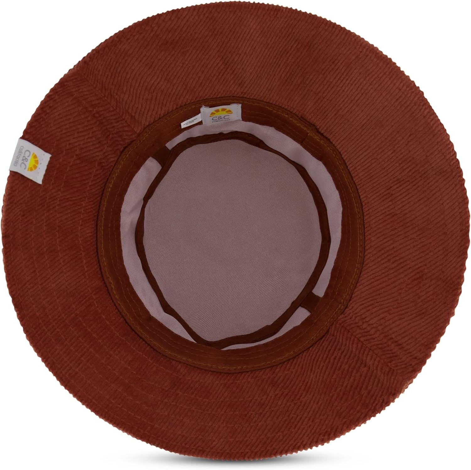 Women's Bucket Hat, Corduroy Cotton Packable Travel, Wide Brim Summer Hat