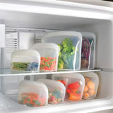 Honest Goods 7-Piece Silicone Food Storage Bags, Choose Color