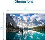 Puzzles for Adults 1000 Pieces - Featuring Moraine Lake Alberta - Challenging and Educational Masterpieces Puzzle for Kids - Large, 27X 20 Inches - Jigsaw Puzzles 1000 Pieces for Adults