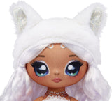 Sweetest Gems™ April Sparkles 7.5" Fashion Doll Diamond Birthstone Inspired with White Hair, Ruffle Satin Dress & Brush, Poseable, Great Toy Gift Girls Boys Ages 5 6 7 8+ Years