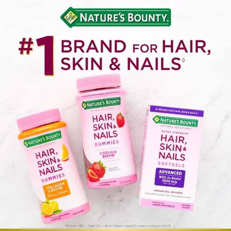 Nature'S Bounty Hair, Skin, and Nails Vitamin Gummies with Biotin 230 Ct.