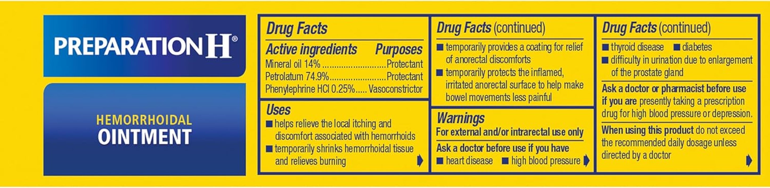 Hemorrhoid Ointment, Itching, Burning and Discomfort Relief - 1 Oz Tube