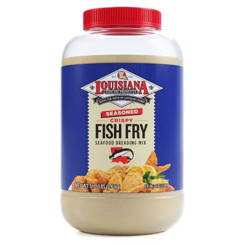 Louisiana Fish Fry Seasoned Fish Fry Seafood Breading Mix, 5.75 Lbs.