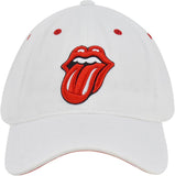 Rolling Stones Women'S Dad Hat, Lips Logo Adjustable Cotton Baseball Cap with Curved Brim