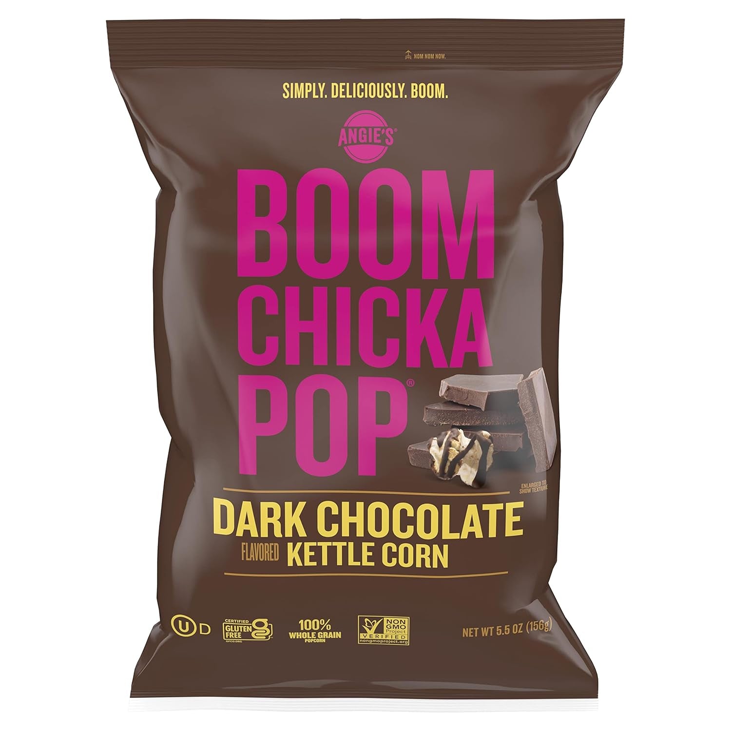Angie'S  Dark Chocolaty Drizzled Sea Salt Kettle Corn, 5.5 Ounce Bag