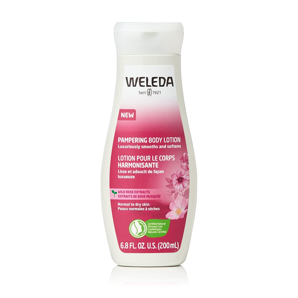 Pampering Wild Rose Body Lotion, Plant Rich Moisturizer with Wild Rose Oil, Jojoba Oil and Shea Butter, 6.8 Fl Oz (Pack of 1)