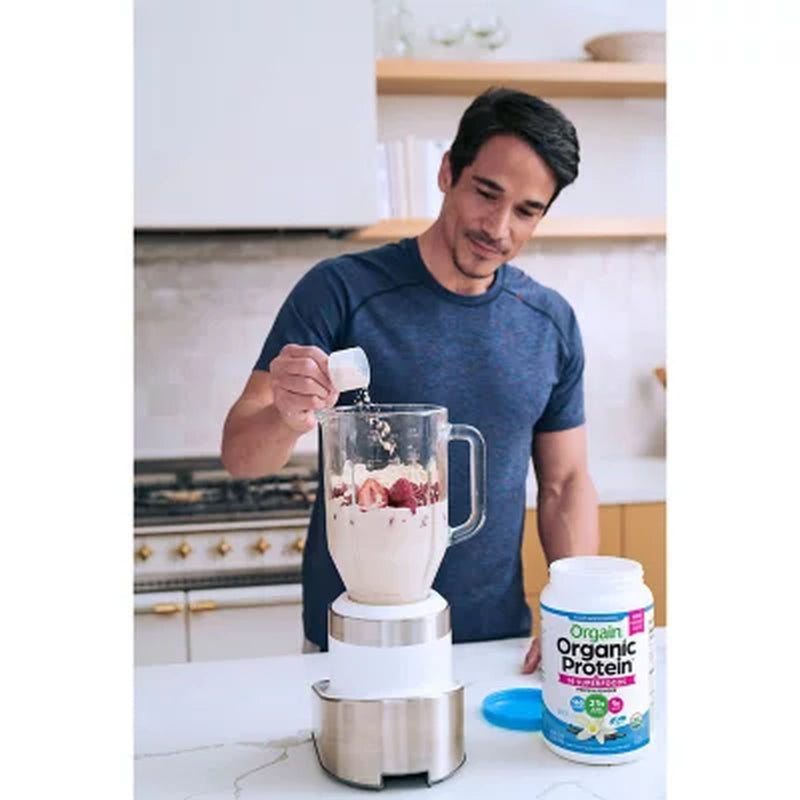 Orgain Organic 21G Plant-Based Protein Powder + Superfoods, Vanilla 2.7 Lbs.