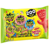 SOUR PATCH KIDS and SWEDISH FISH Candy, Fun Size, 200 Pk.