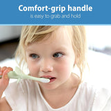 Infant-To-Toddler Toothbrush, Soft and Safe Baby Training Brush, Elephant, Mint, 0-3 Years (Styles May Vary)