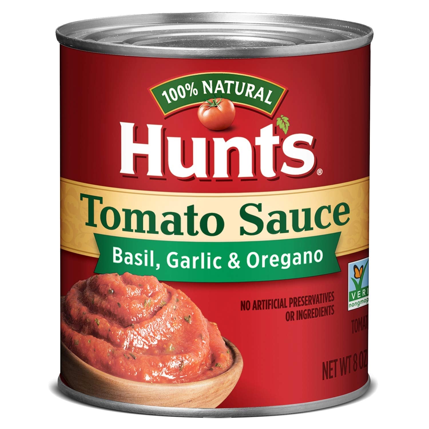 Tomato Sauce with Basil, Garlic, and Oregano, Keto Friendly, 8 Oz