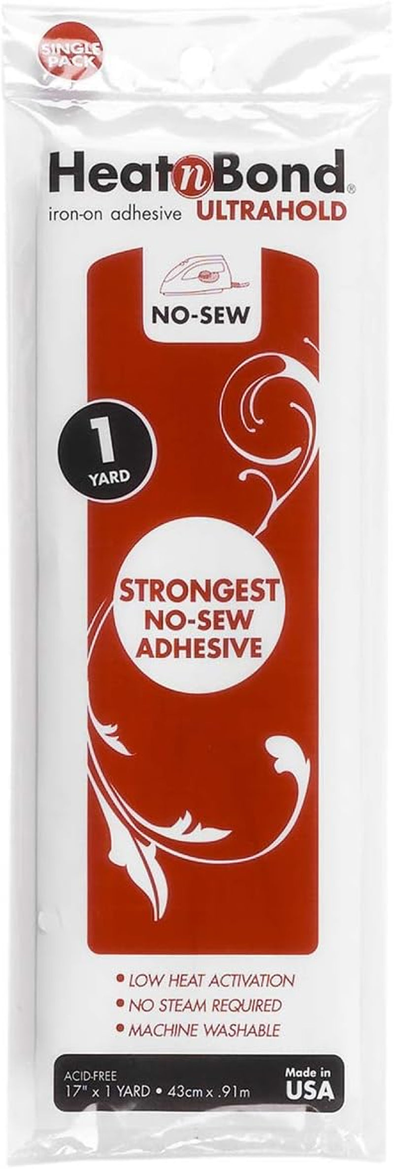 Ultrahold Iron-On Adhesive, 17 Inches X 1 Yard