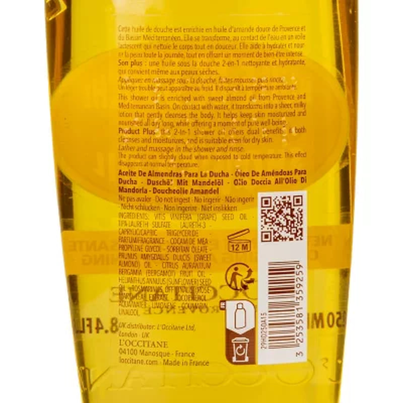 L'Occitane Almond Shower Oil, 8.4 Fl. Oz.