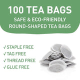 , Peppermint Tea, Eco-Conscious Tea Bags - 100 Count | Caffeine Free, Non-Gmo | Minty, Fresh & Cool Flavor | Direct from Source
