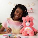 14" Love-A-Lot Bear Plushie - Medium Size - Pink Plush for Ages 4+ – Perfect Stuffed Animal Holiday, Birthday Gift, Super Soft and Cuddly – Good for Girls and Boys, Collectors
