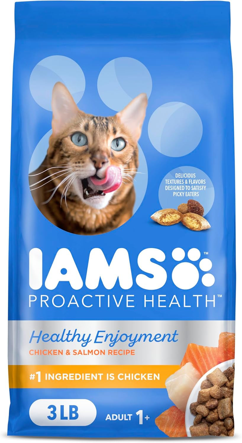 Healthy Enjoyment Dry Cat Food Chicken & Salmon Recipe, 3 Lb. Bag
