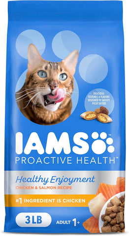 Healthy Enjoyment Dry Cat Food Chicken & Salmon Recipe, 3 Lb. Bag