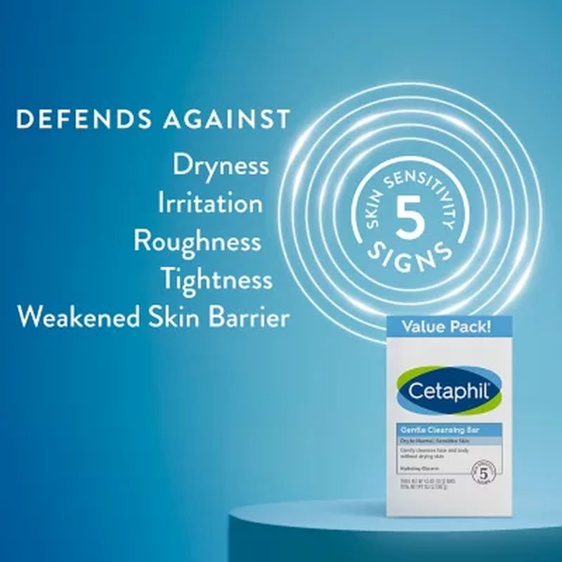 Cetaphil Gentle Cleansing Bar, 4.5 Oz., 6 Ct.
