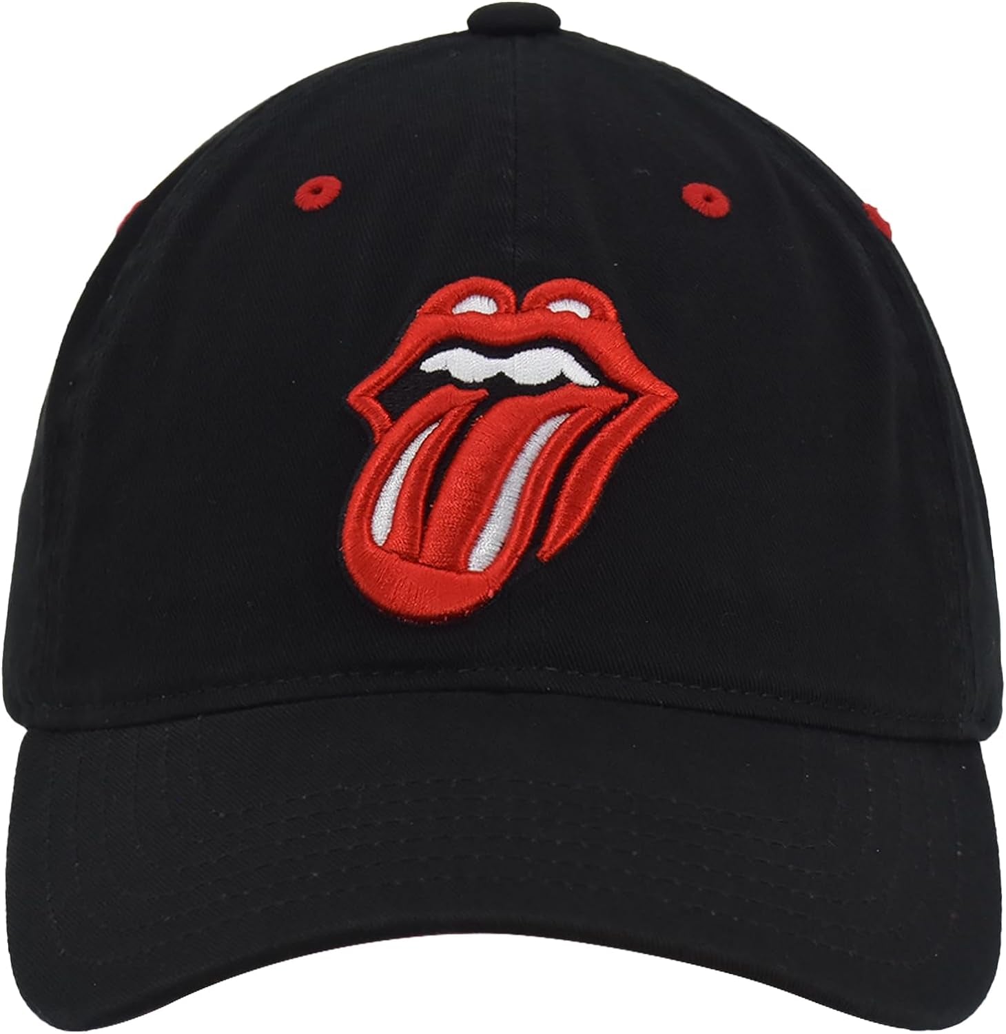 Rolling Stones logo Women's Dad Hat, Lips Logo Adjustable Cotton Baseball Cap with Curved Brim