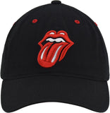 Rolling Stones logo Women's Dad Hat, Lips Logo Adjustable Cotton Baseball Cap with Curved Brim