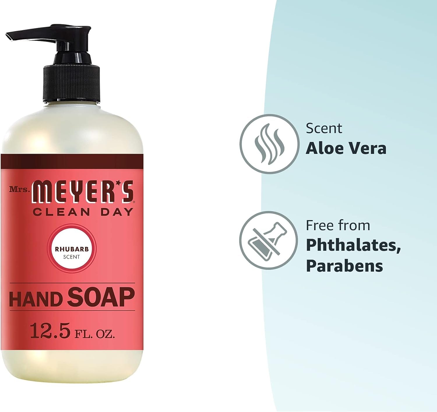 Hand Soap, Made with Essential Oils, Biodegradable Formula, Rhubarb, 12.5 Fl. Oz