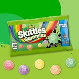 Skittles Gummies Sour Gummy Candy, Share Size, 15 Pk.
