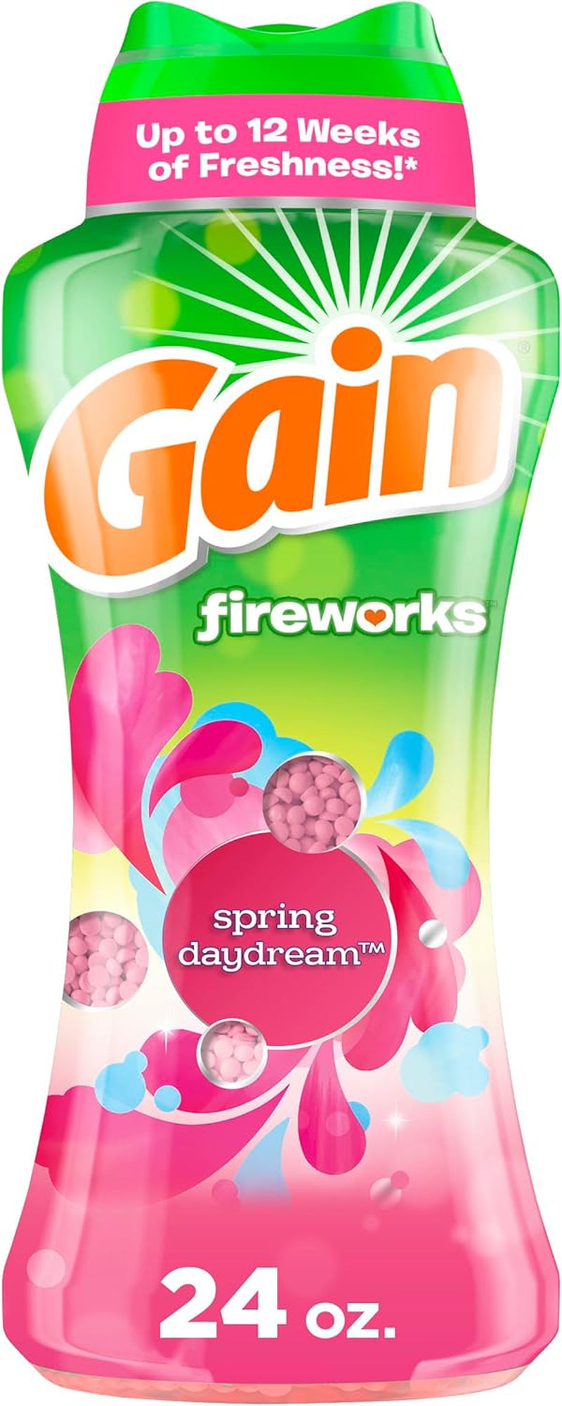 Fireworks Laundry Scent Booster Beads, HE Compatible, Spring Daydream Scent, 24 Fl Oz