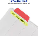 Margin Ultra Tabs, 2.5" X 1", 2-Side Writable, Assorted Colors, 24 Repositionable Page Tabs (74768)